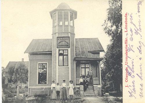 79. Olssons Urmakeriaffär ca 1910