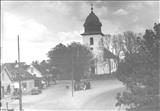 194. Centrum och kyrkan ca 1930